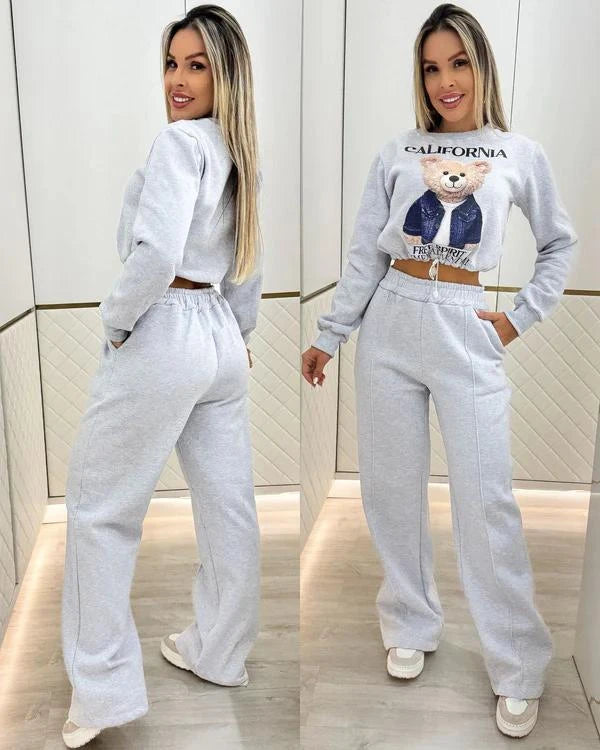 PAGUE 1 LEVE 2 - Conjunto Moletom Bear