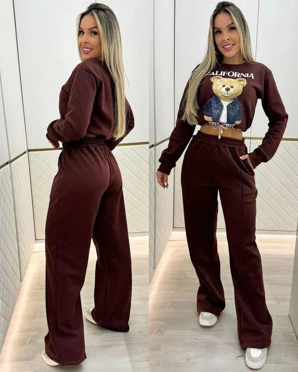 PAGUE 1 LEVE 2 - Conjunto Moletom Bear