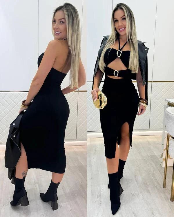 Vestido Canelado Valentina